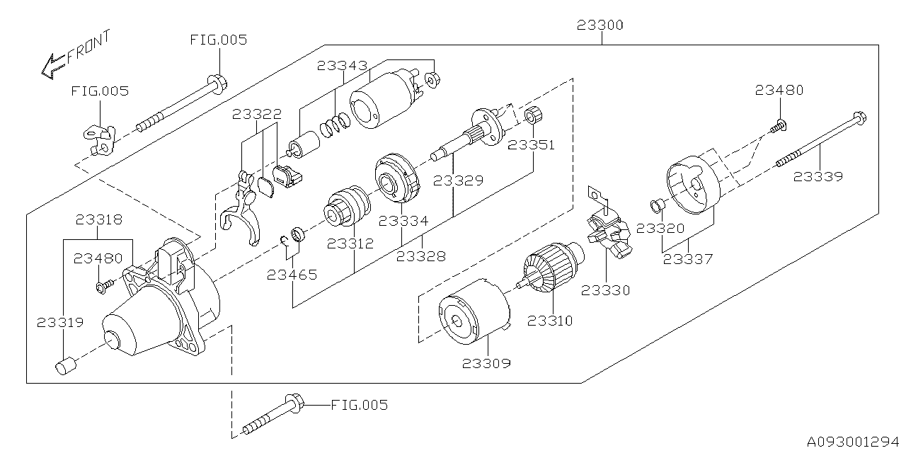 Diagram STARTER for your 2009 Subaru WRX SS WAGON  