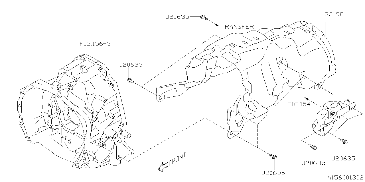 Diagram AT, TORQUE CONVERTER & CONVERTER CASE for your 2020 Subaru Impreza   