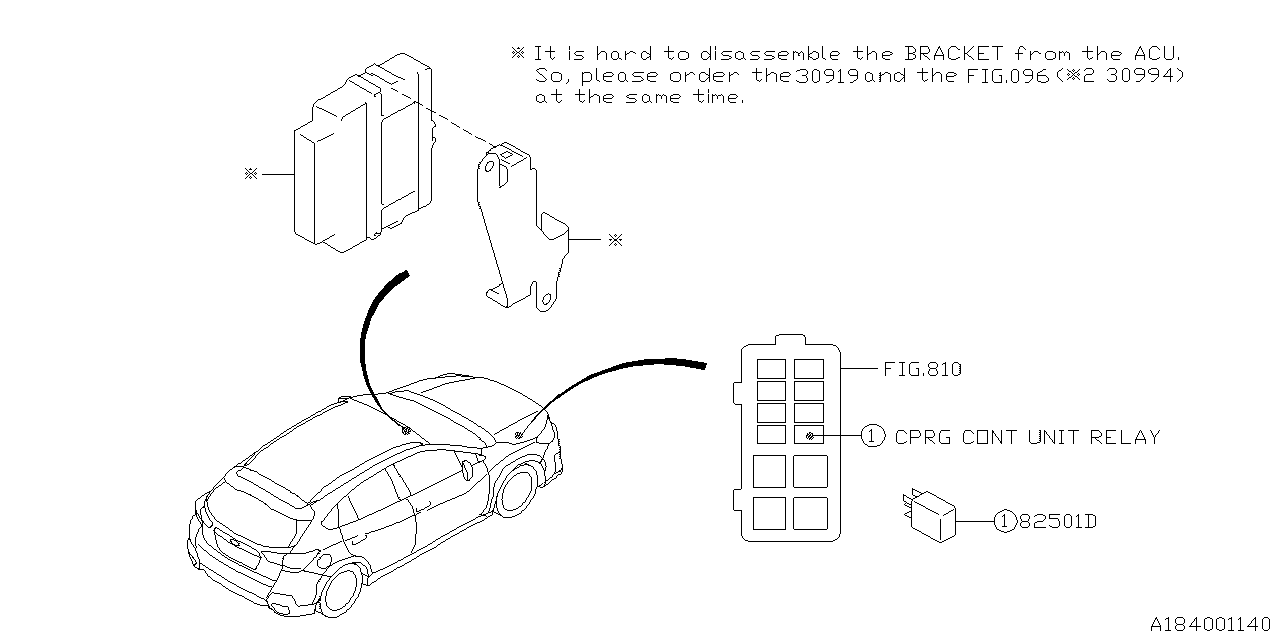 Diagram AT, CONTROL UNIT for your 2019 Subaru Impreza   