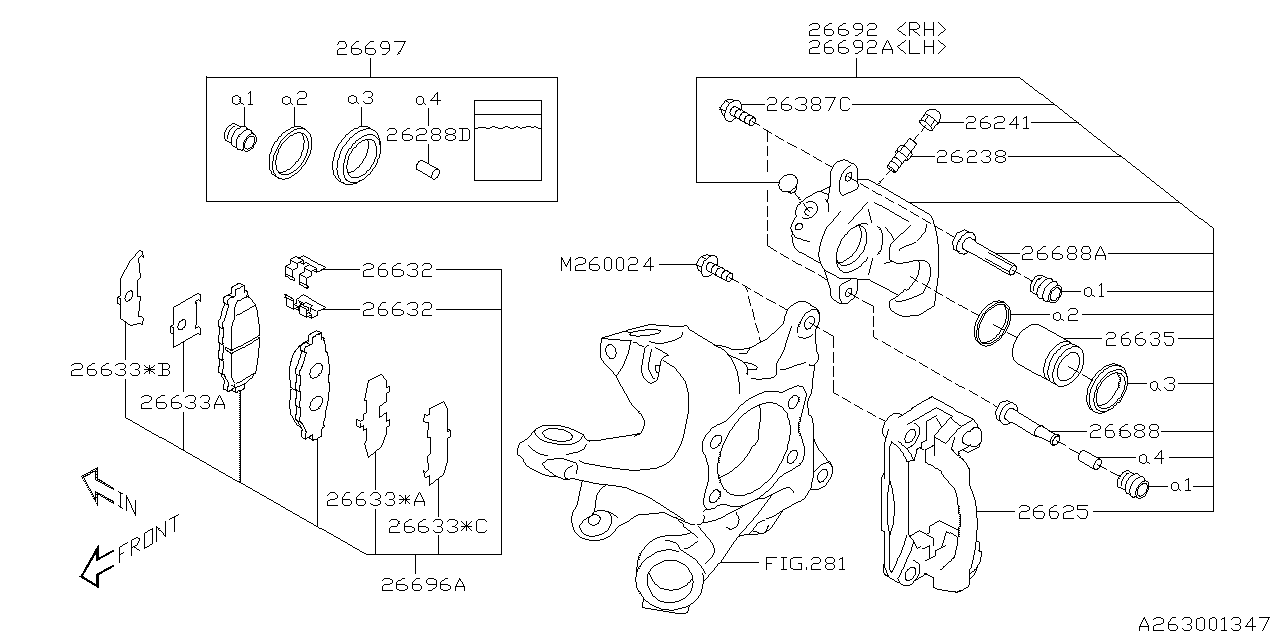 Diagram REAR BRAKE for your Subaru