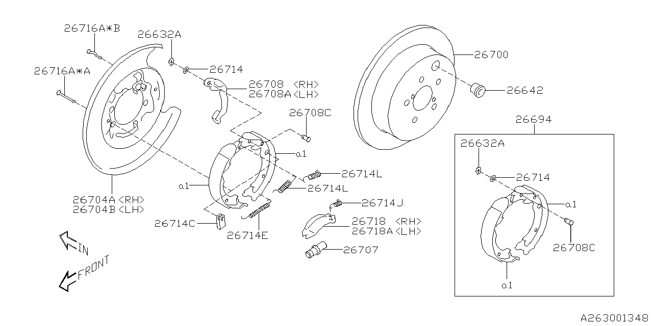 REAR BRAKE Diagram