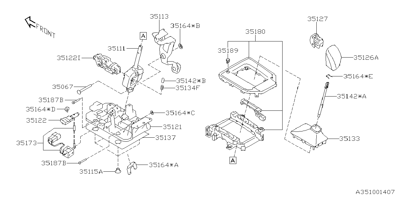 Diagram SELECTOR SYSTEM for your 2018 Subaru Legacy   