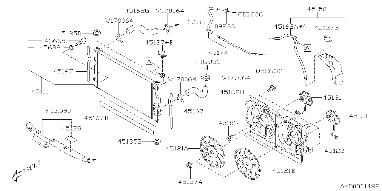 Diagram ENGINE COOLING for your 2019 Subaru Impreza   