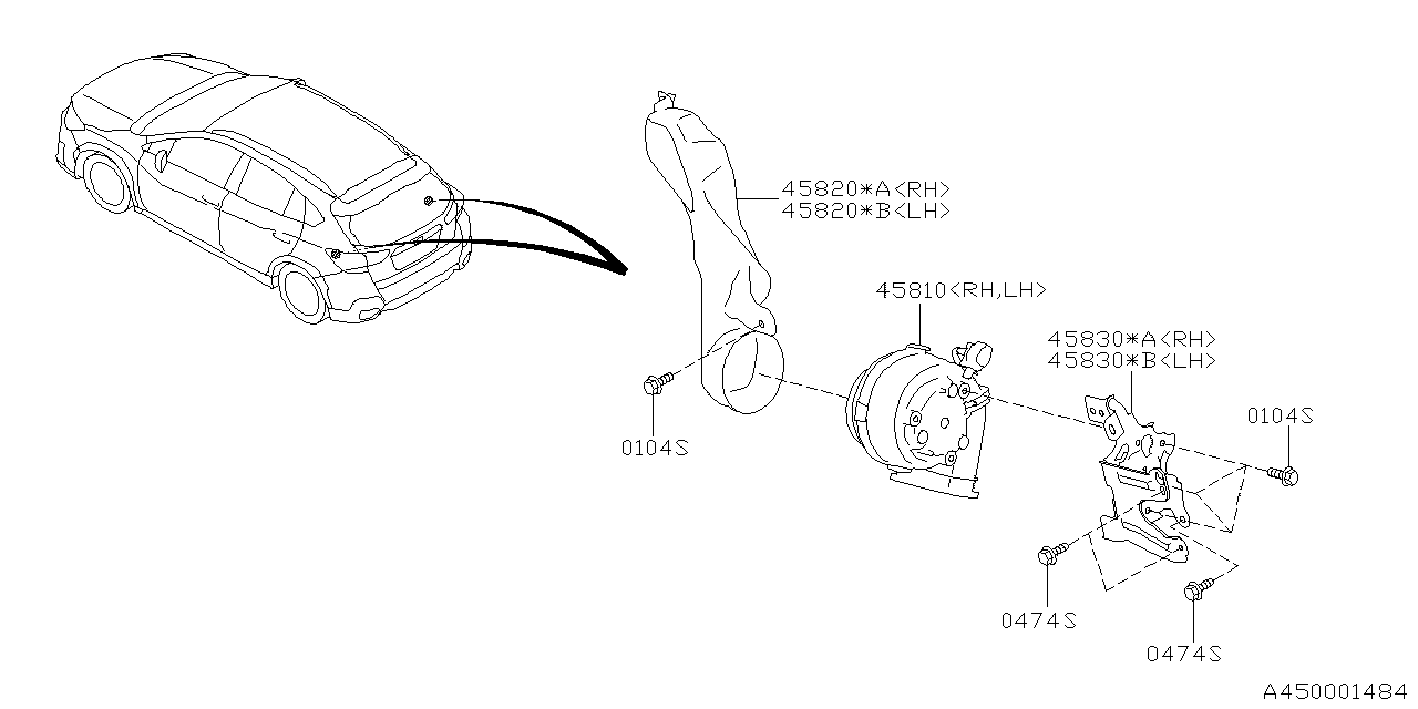 Diagram ENGINE COOLING for your 2023 Subaru Crosstrek   