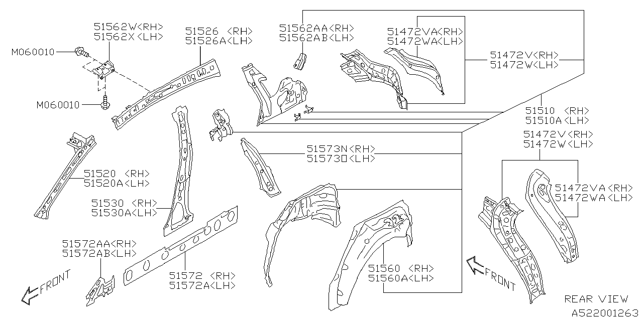 Diagram SIDE PANEL for your 2021 Subaru Forester   