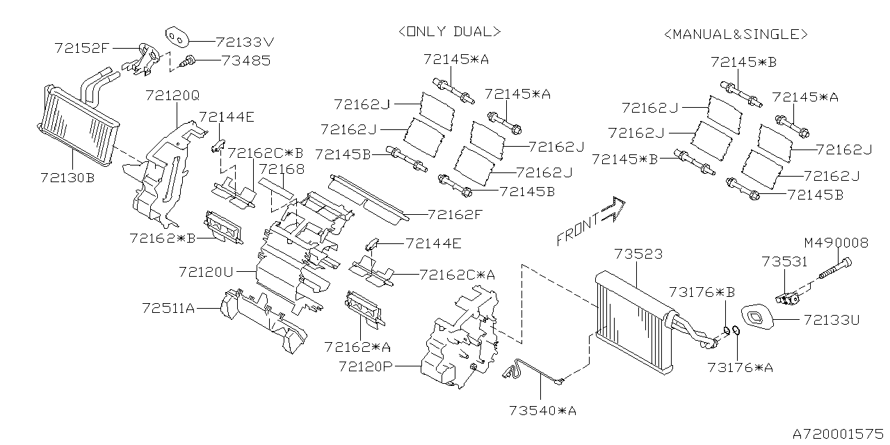 Diagram HEATER SYSTEM for your 2020 Subaru Crosstrek   