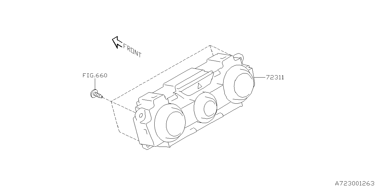 Diagram HEATER CONTROL for your 2016 Subaru Impreza  Sport Wagon 