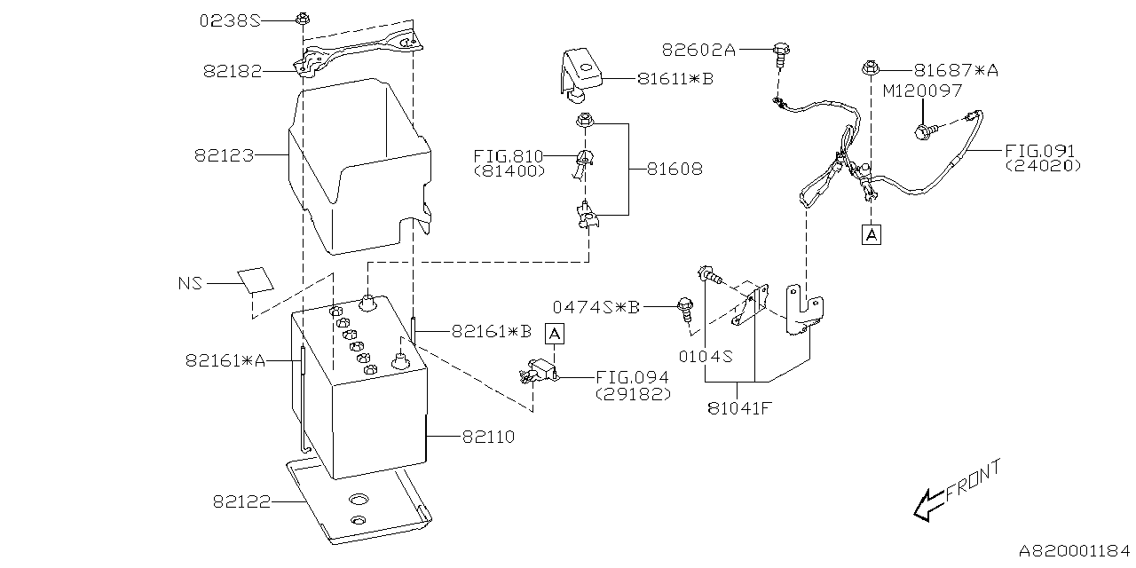 Diagram BATTERY EQUIPMENT for your Subaru