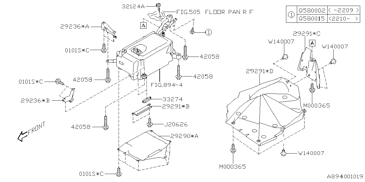 Diagram CONVERTER EV for your 2021 Subaru STI   