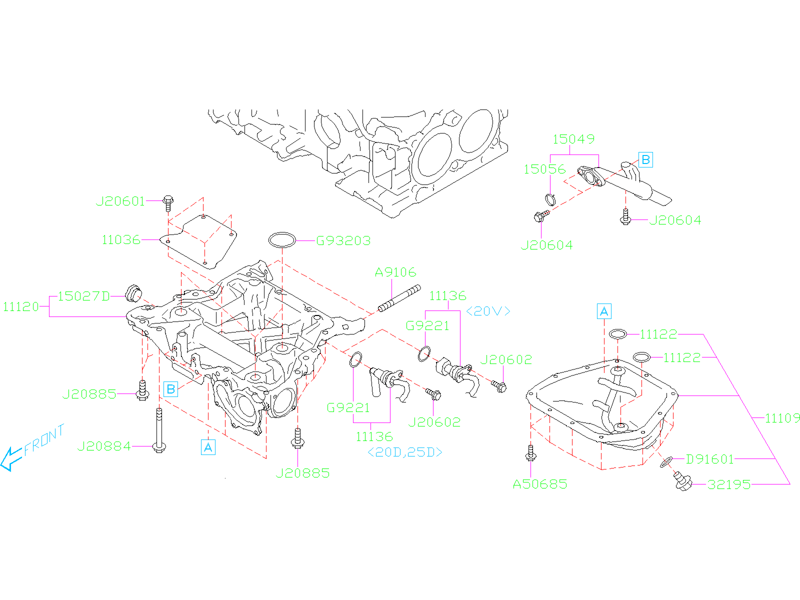 2019 Subaru Crosstrek Limited Engine Oil Level Sensor 11136aa150 Genuine Subaru Part