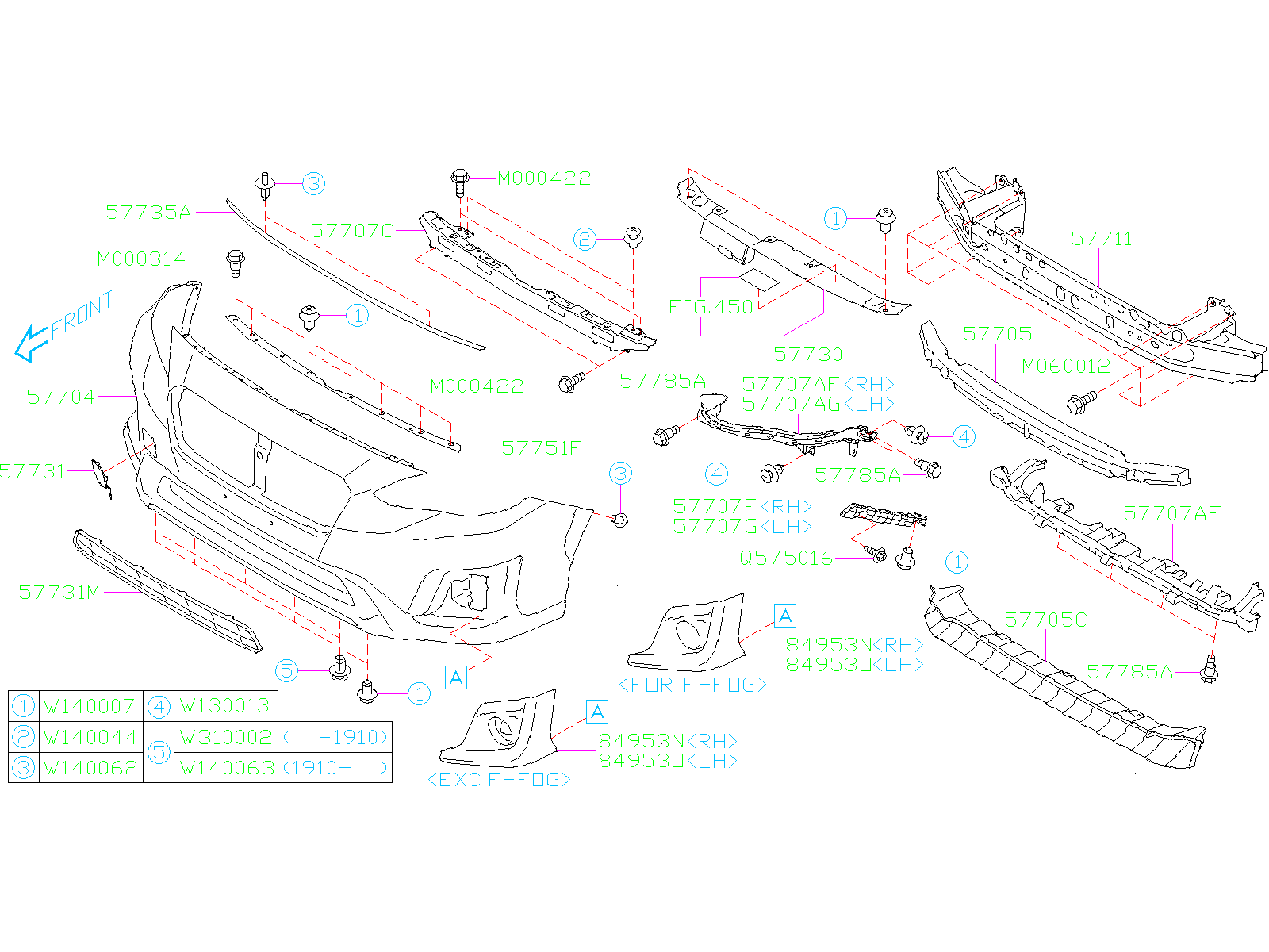 57731FL970 - Subaru Grille (Front) | Subaru Parts Superstore ...