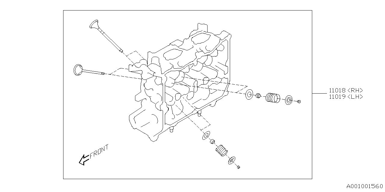 Diagram ENGINE ASSEMBLY for your Subaru Crosstrek  