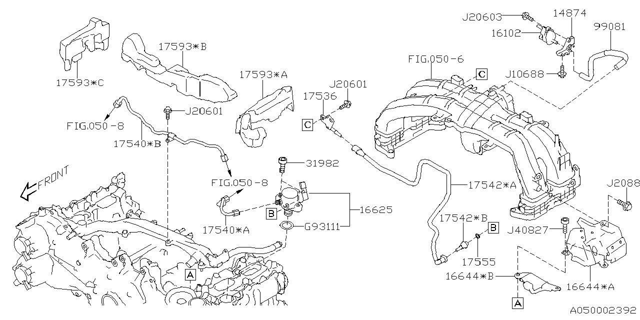 INTAKE MANIFOLD Diagram