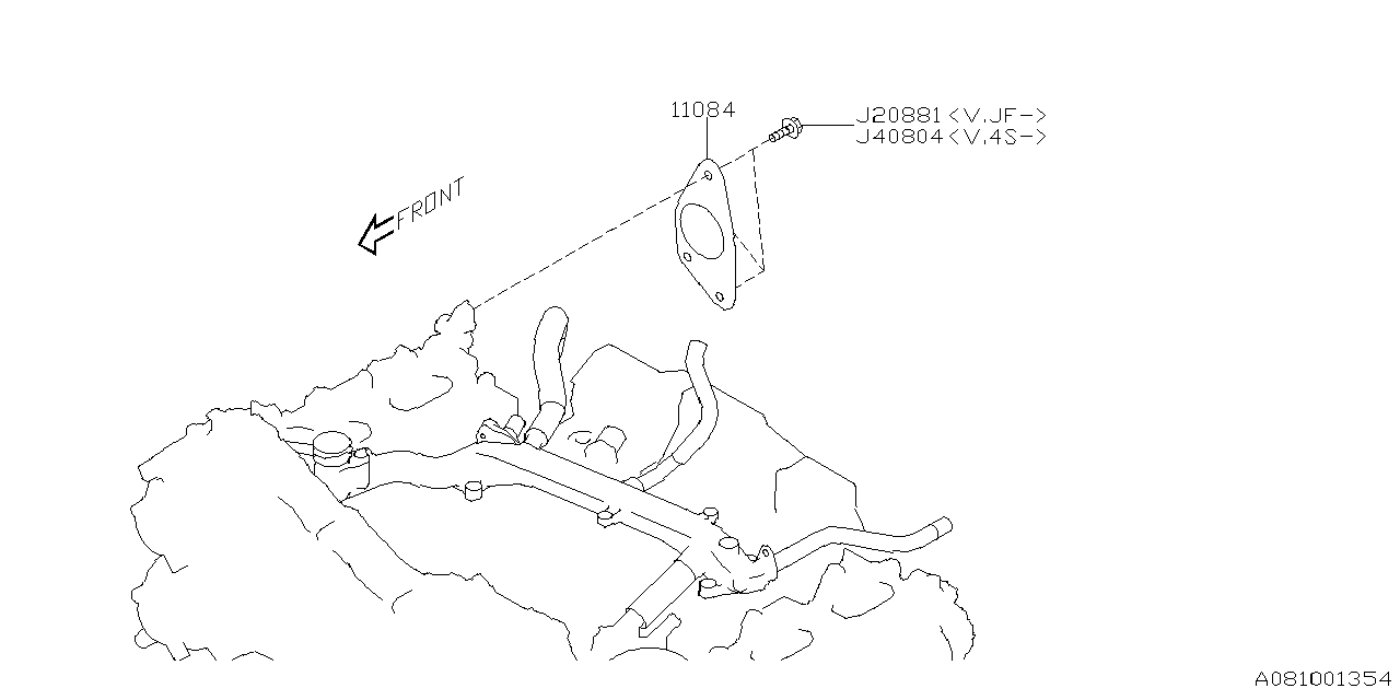 Diagram EMISSION CONTROL (EGR) for your 2024 Subaru Crosstrek   