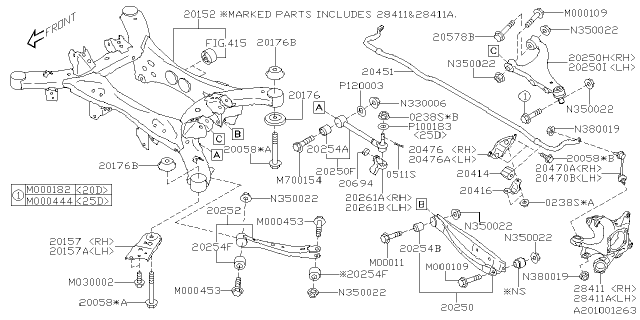 Diagram REAR SUSPENSION for your 2012 Subaru Impreza  Premium Plus Wagon 