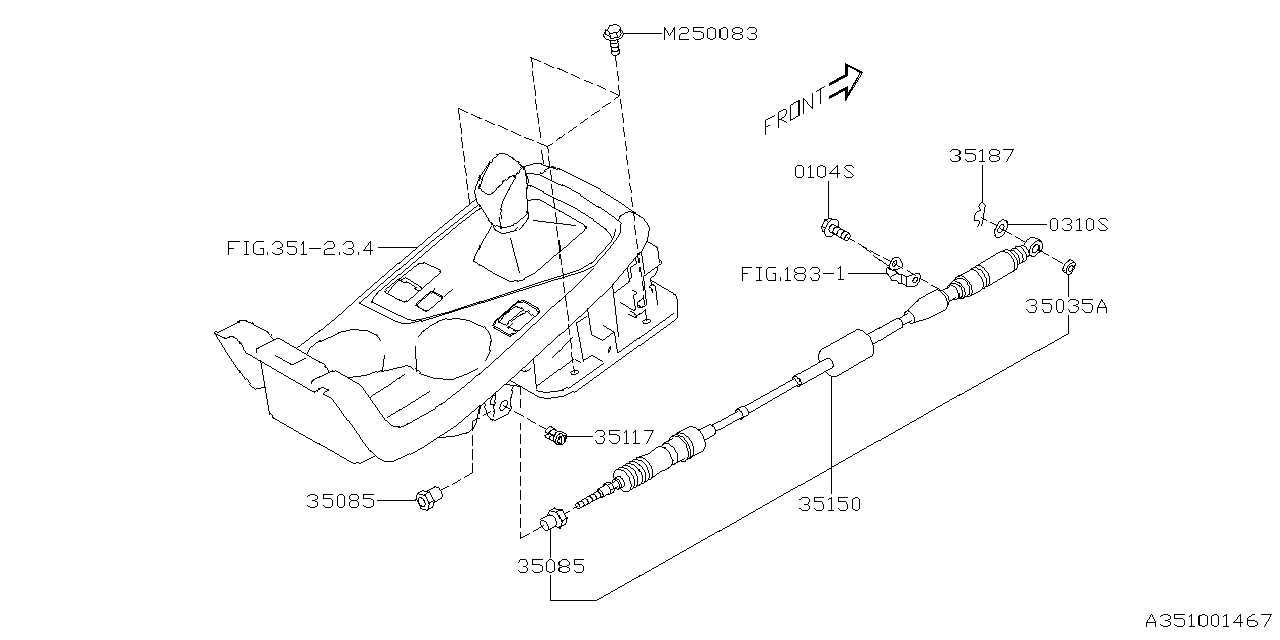 Diagram SELECTOR SYSTEM for your Subaru Crosstrek  