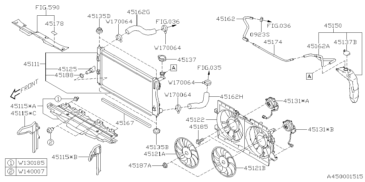 Diagram ENGINE COOLING for your 2024 Subaru Crosstrek   