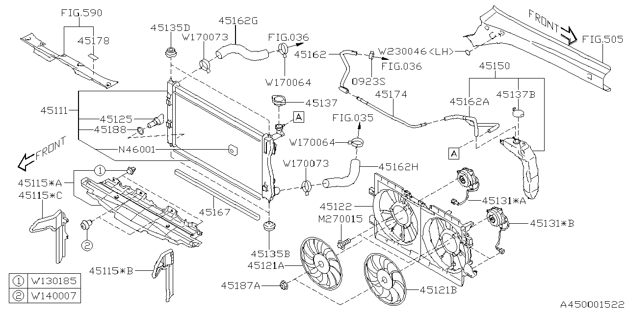 Diagram ENGINE COOLING for your 2024 Subaru Crosstrek   