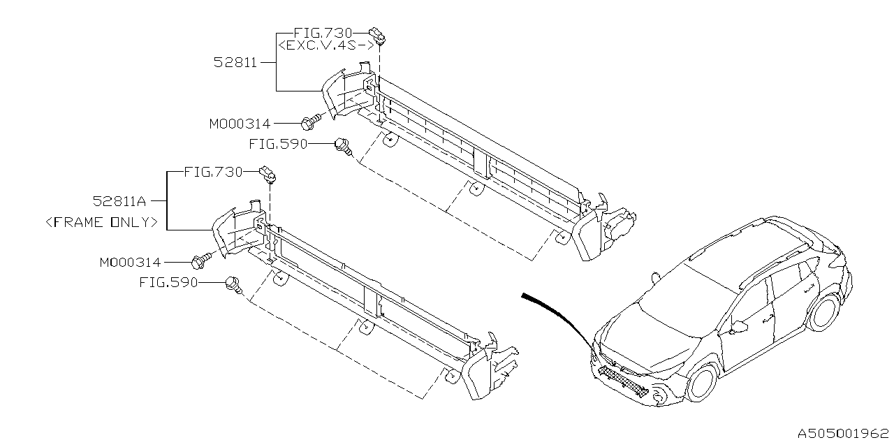 Diagram BODY PANEL for your 2013 Subaru Forester   