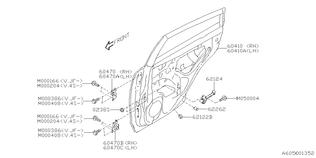 Diagram FRONT DOOR PANEL & REAR(SLIDE)DOOR PANEL for your 2017 Subaru BRZ   