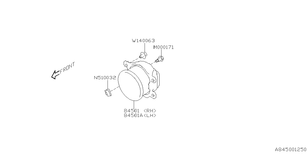 Diagram LAMP (FOG) for your Subaru Crosstrek  