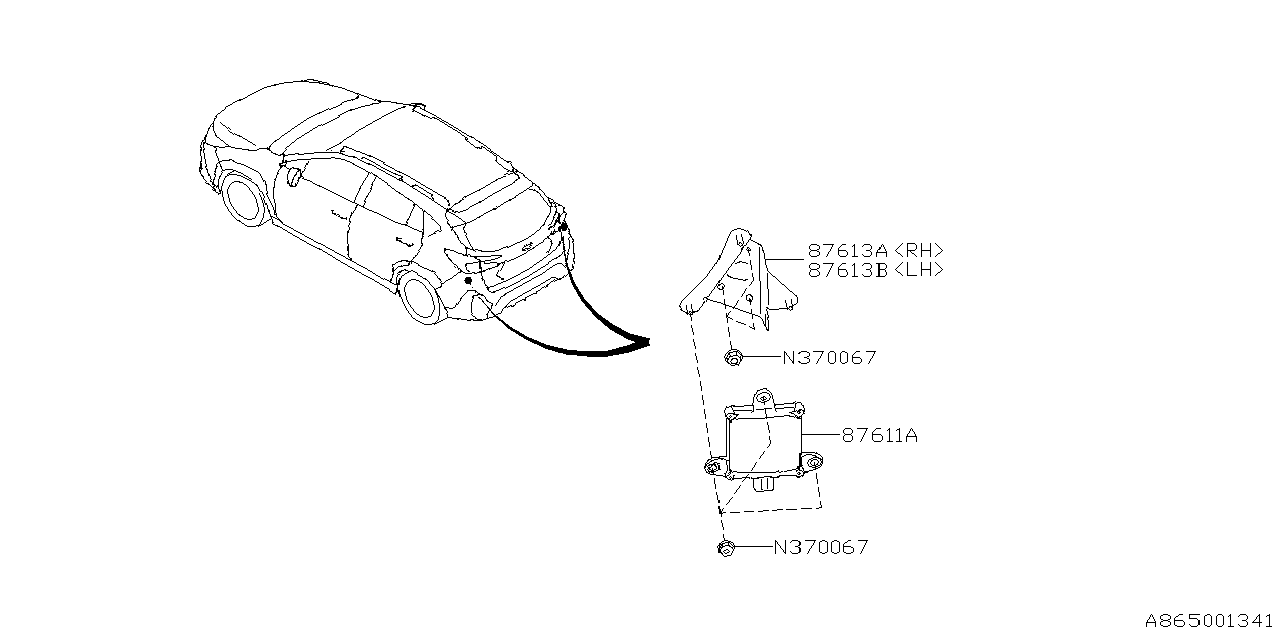 Diagram ADA SYSTEM for your 2024 Subaru Crosstrek   