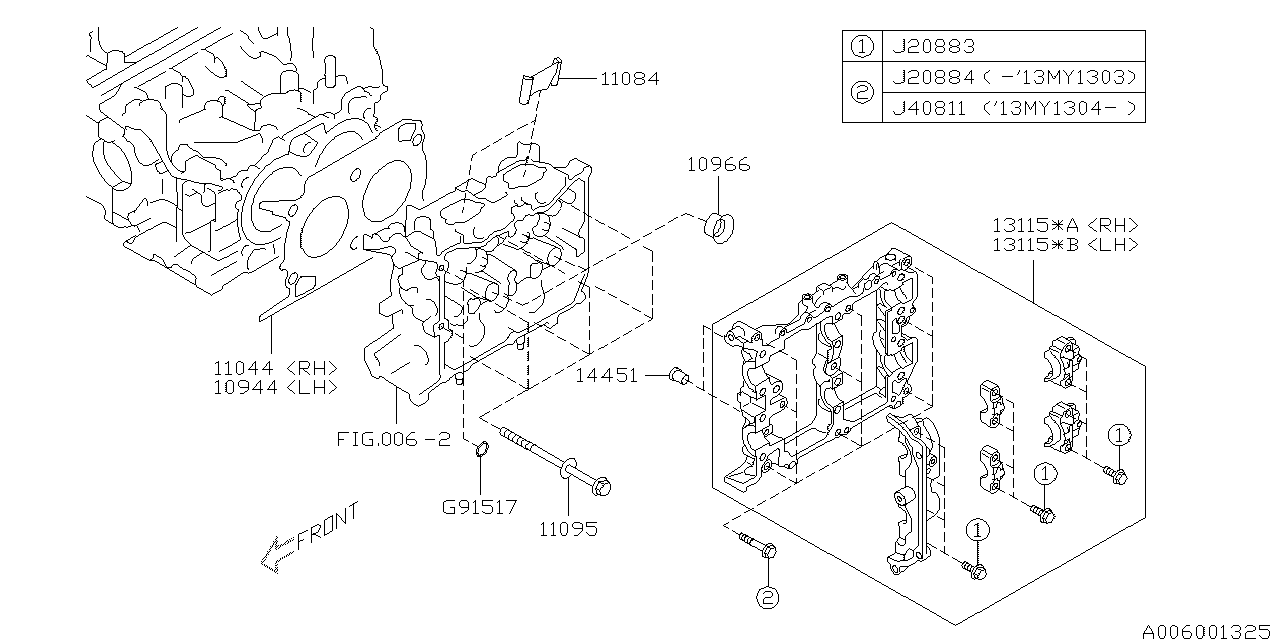 Diagram CYLINDER HEAD for your 2015 Subaru Crosstrek   