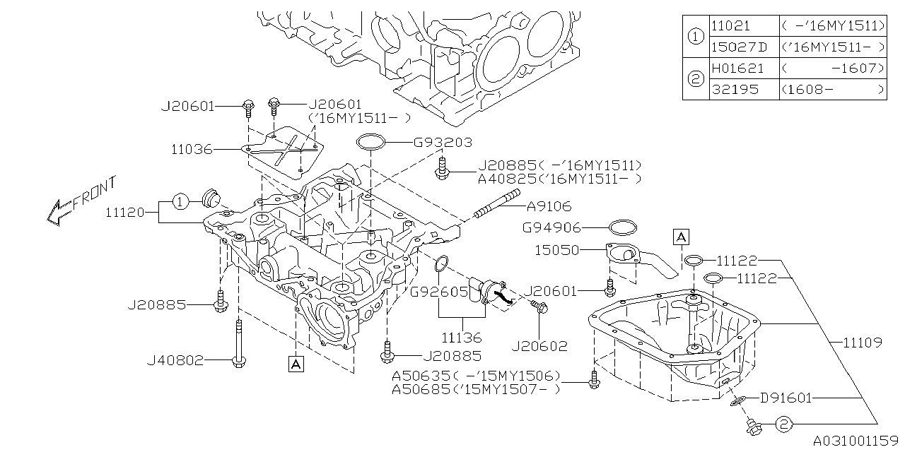 Diagram OIL PAN for your 2019 Subaru STI   