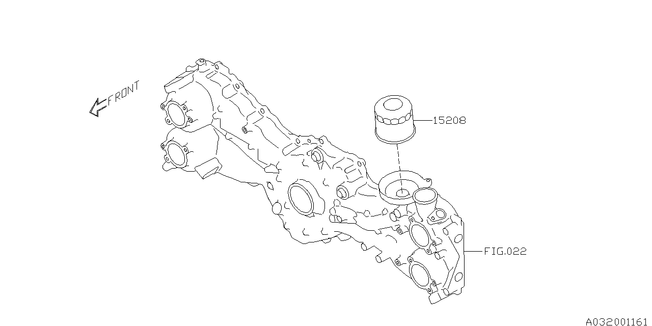 Diagram OIL PUMP & FILTER for your Subaru Crosstrek  