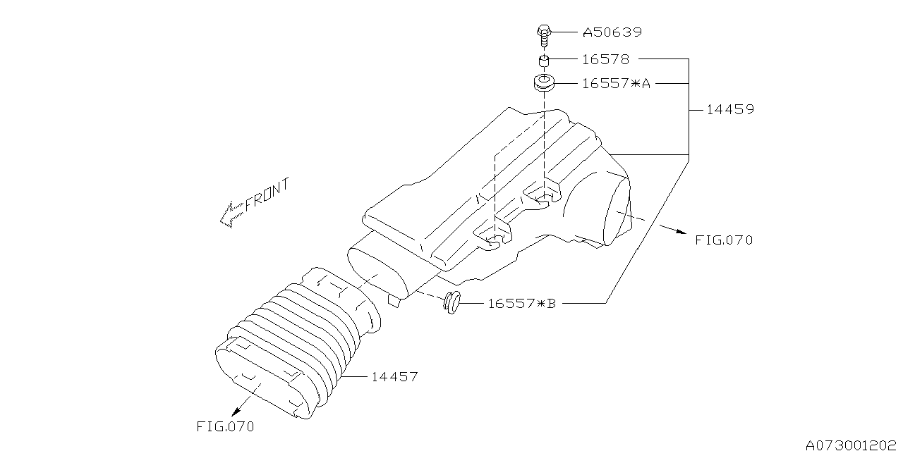 Diagram AIR DUCT for your 2008 Subaru Impreza   