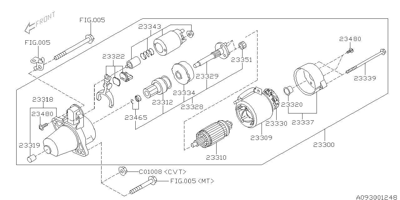 Diagram STARTER for your 2022 Subaru WRX   