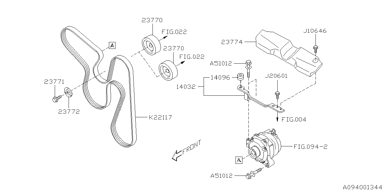 Diagram ALTERNATOR for your 2018 Subaru Impreza  Limited Wagon 