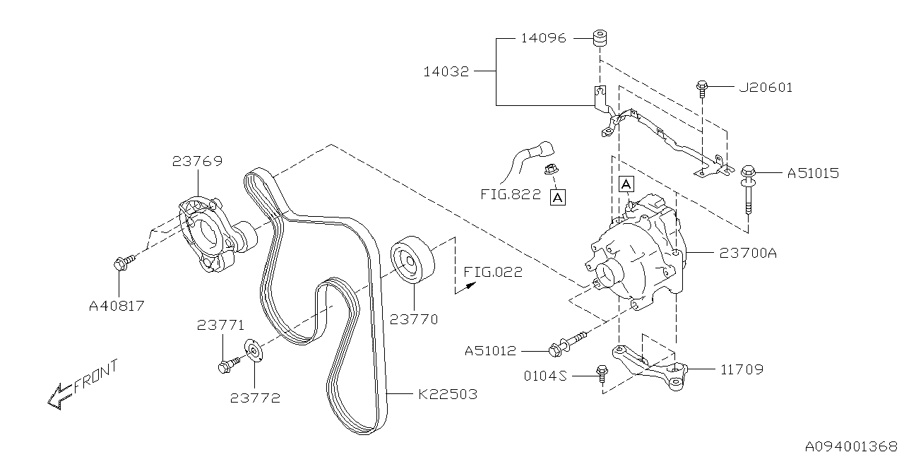 Diagram ALTERNATOR for your 2008 Subaru Legacy  GT LIMITED(OBK:XT) SEDAN 