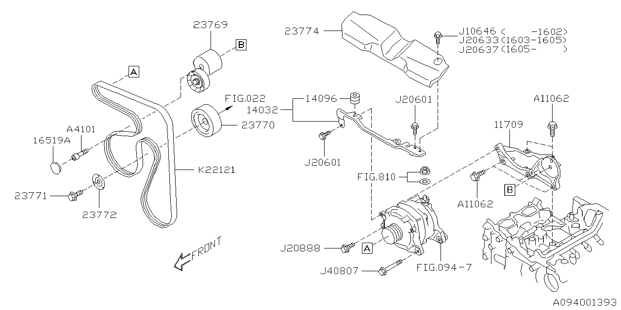 Diagram ALTERNATOR for your Subaru Crosstrek  Limited