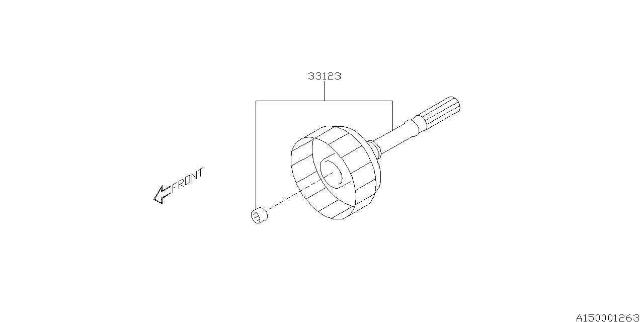 Diagram AT, TRANSMISSION ASSEMBLY for your 2016 Subaru STI   