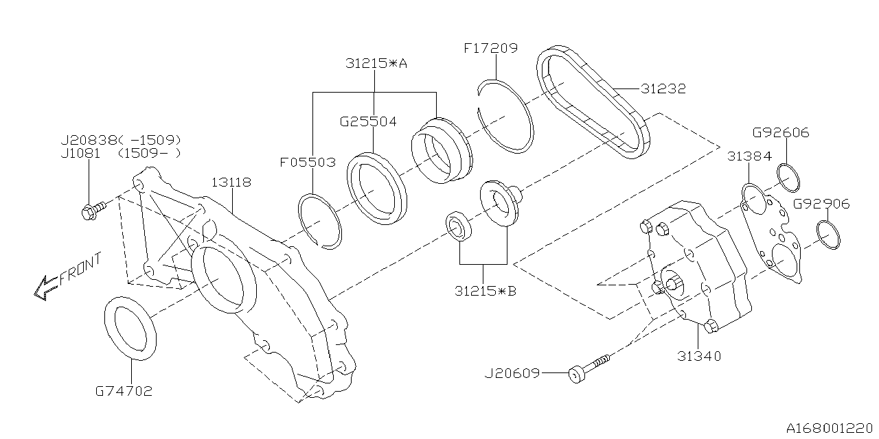 Diagram AT,OIL PUMP for your 2023 Subaru Crosstrek   