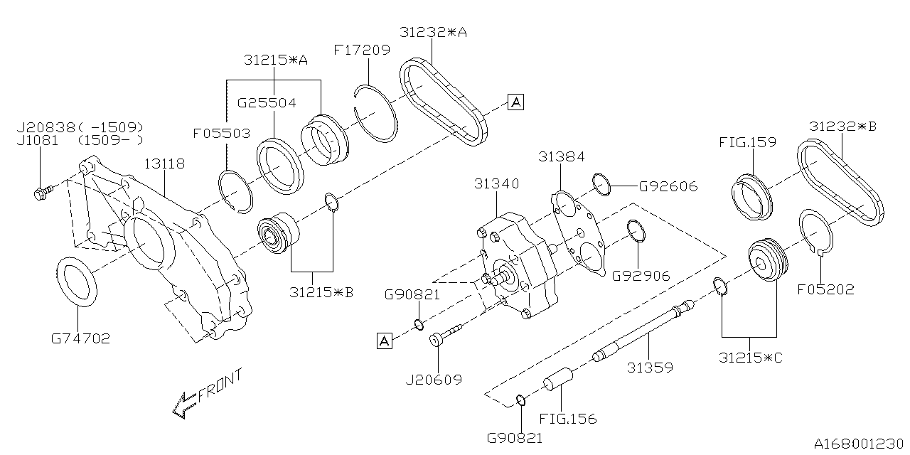 Diagram AT,OIL PUMP for your 2022 Subaru STI   