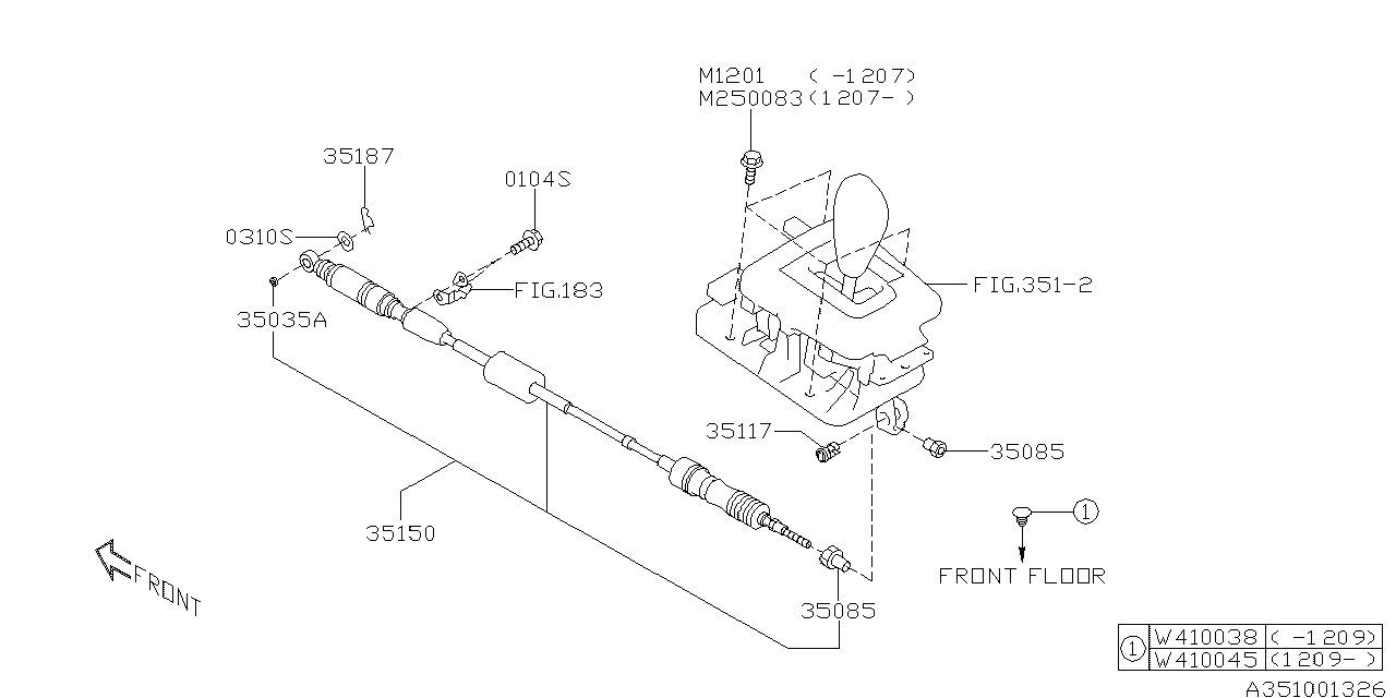 Diagram SELECTOR SYSTEM for your 2013 Subaru Crosstrek   