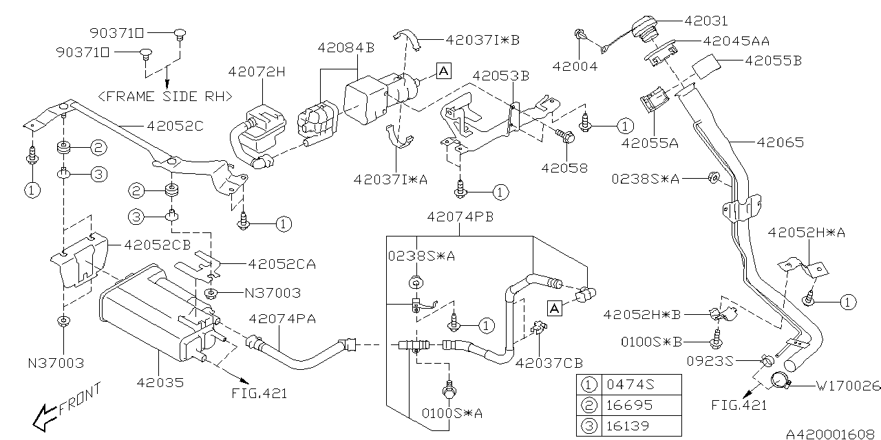 Diagram FUEL PIPING for your Volkswagen