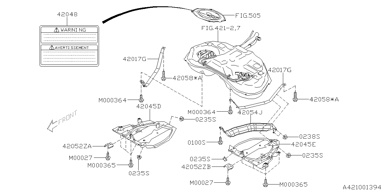 Diagram FUEL TANK for your 2025 Subaru WRX Limited w/EyeSight  