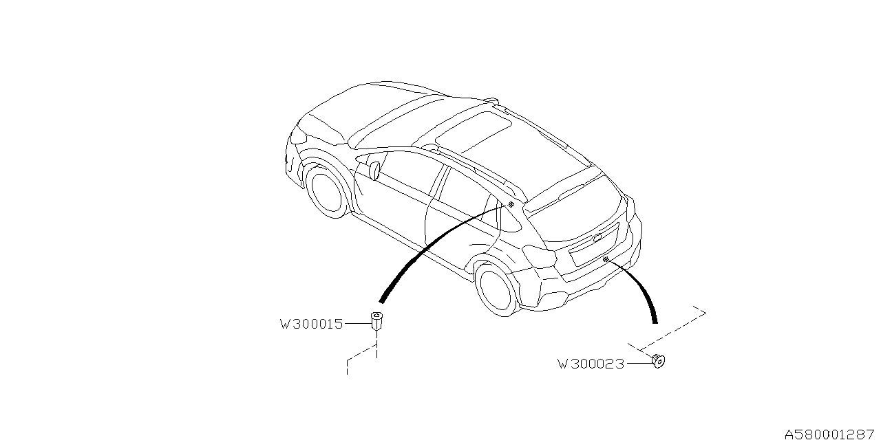 Diagram KEY KIT & KEY LOCK for your 2016 Subaru Crosstrek 2.0L CVT  