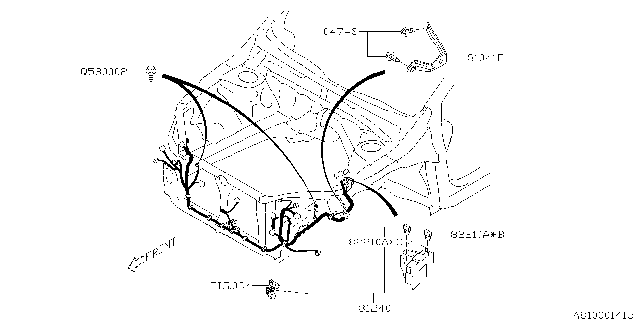 Diagram WIRING HARNESS (MAIN) for your 2024 Subaru Impreza   