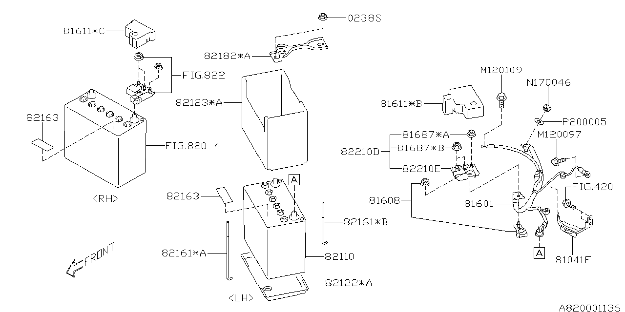 Diagram BATTERY EQUIPMENT for your Subaru Crosstrek  