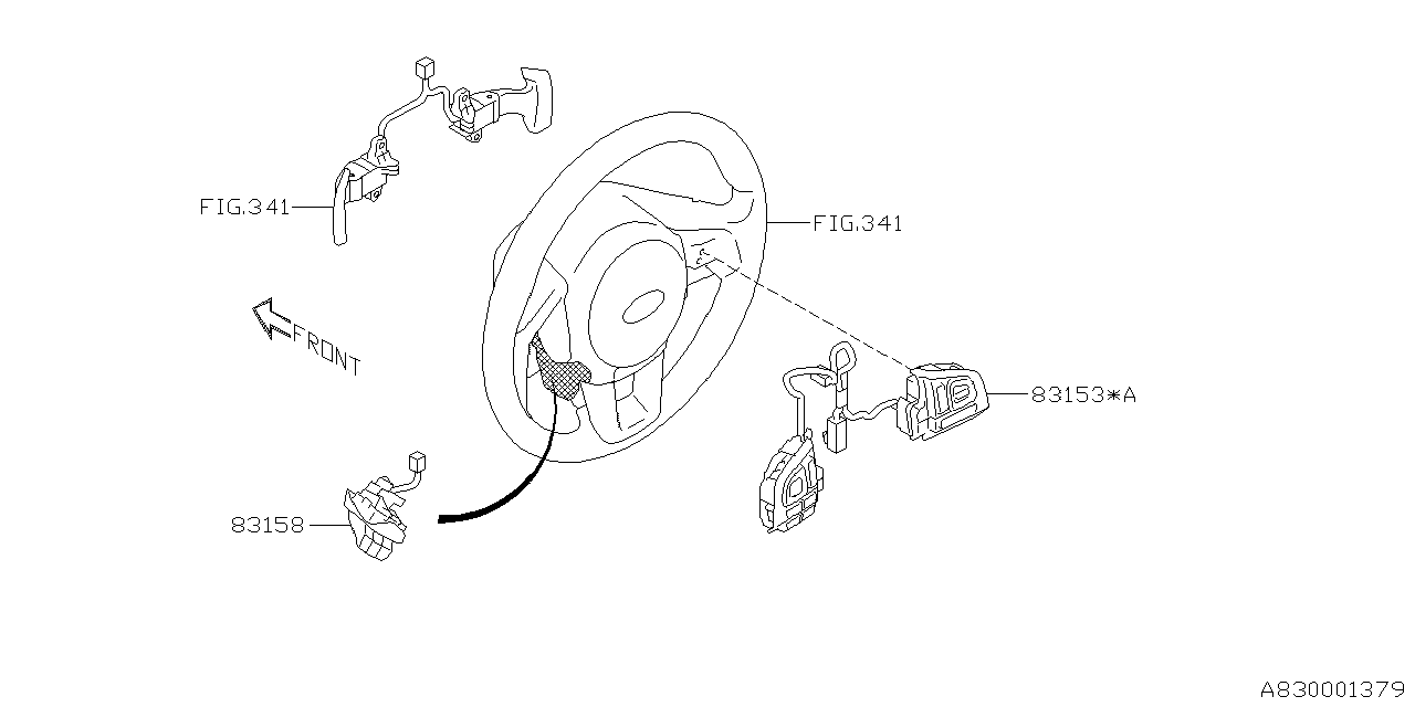 Diagram SWITCH (INSTRUMENTPANEL) for your 2012 Subaru STI  Sport SEDAN 