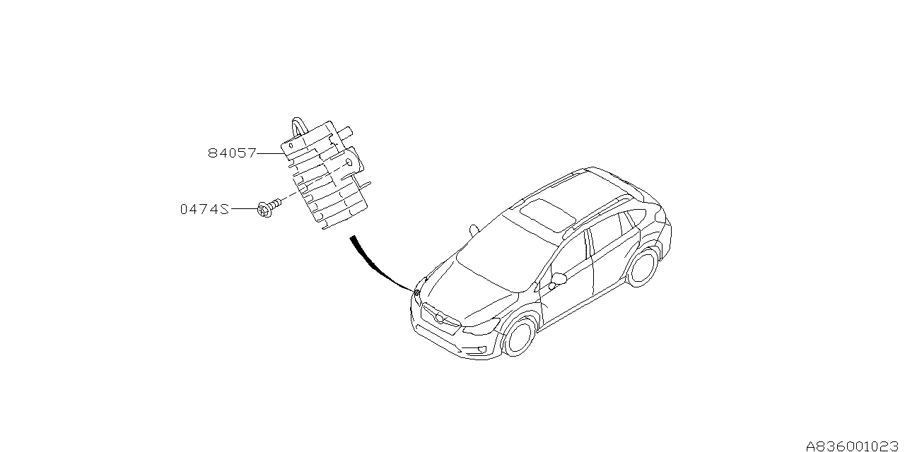 Diagram ELECTRICAL PARTS (DAY TIME RUNNING LAMP) for your Subaru Crosstrek  