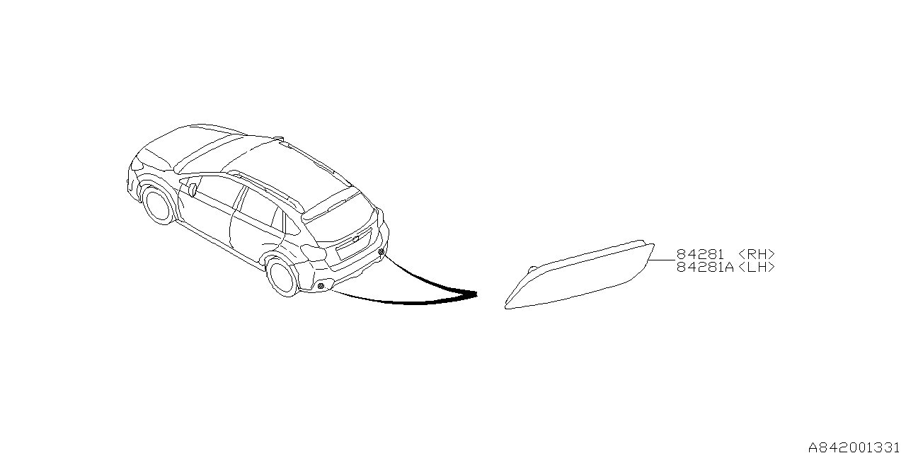 Diagram LAMP (REAR) for your 2016 Subaru Forester  Limited 