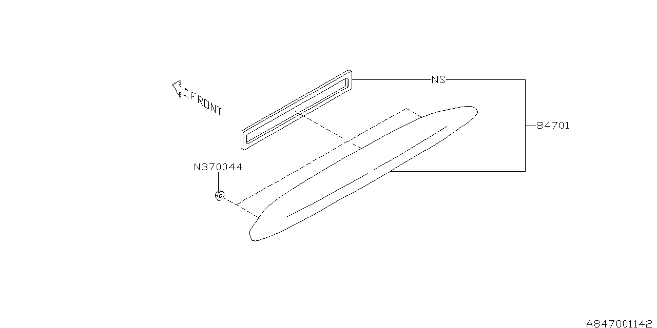 Diagram LAMP (HIGH MOUNT STOP LAMP) for your Subaru