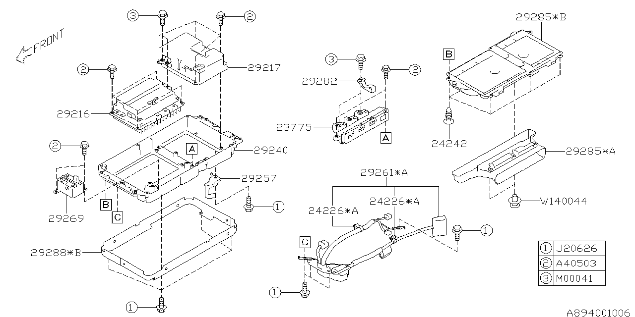 Diagram CONVERTER EV for your 2014 Subaru Impreza   