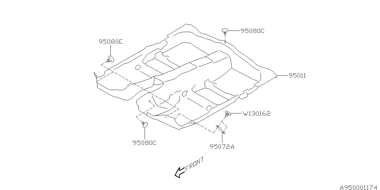 Diagram MAT for your 2010 Subaru Legacy  Premium Sedan 