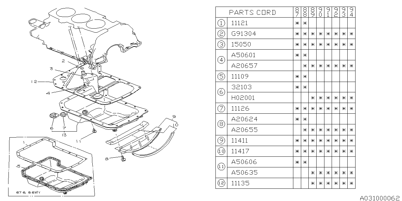 Diagram OIL PAN for your 2019 Subaru Crosstrek   